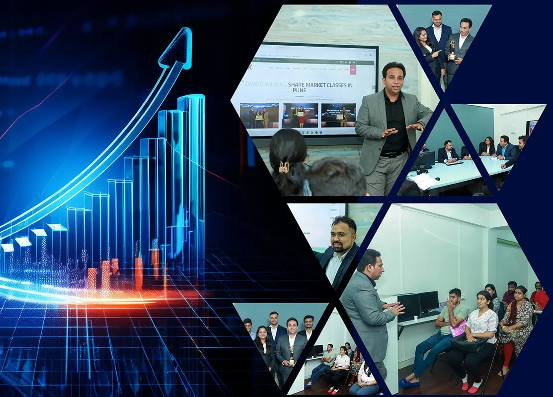ProfitMax mentors teaching a live-market classroom batch in Pune